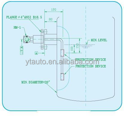 MD3051 Online Liquid Density Meter 4-20ma HART Differential Pressure Transmitter For Density Measurement