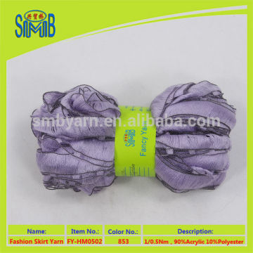 Knitting yarn producer good sell fashion style yarn of railway yarn knitting for hand knitting scarves in china