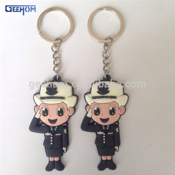 3d cartoon pvc figure keychain