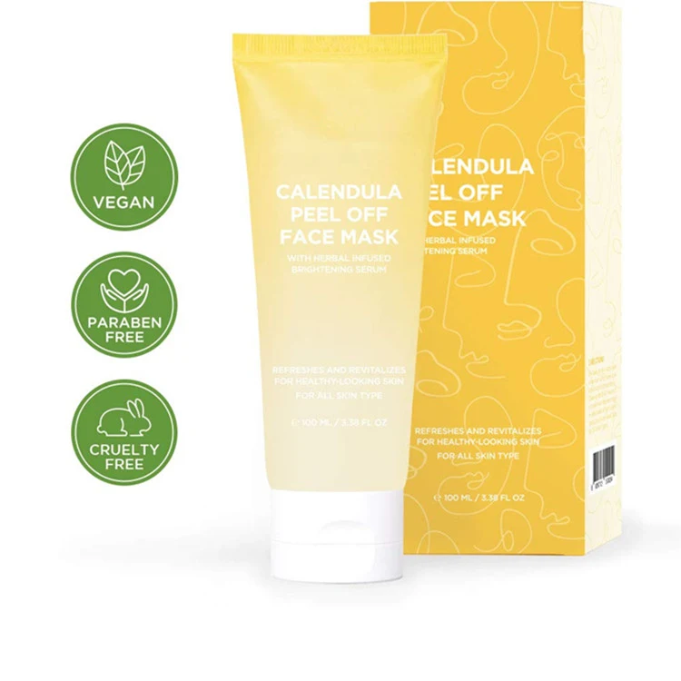 Custom Korean Skin Care Calendula Peel off Mask for Brightening