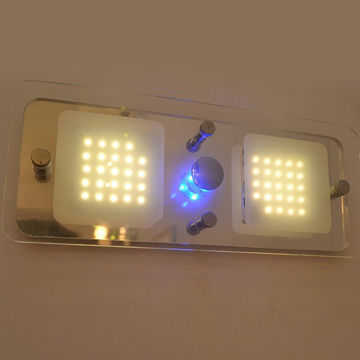 LED Panel Lights, 9-16V DC Voltage, 3014 SMD LEDs, 2 x 24 Pieces + 3 Pieces Blue LEDs