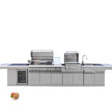 Custom Outdoor Kitchen Cabinets Set 304 Outdoor Stainless Steel Kitchen Cabinets