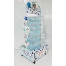 Kids Bath product display rack with wheels