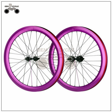 700C 40mm fix double-walled aluminum wheelset