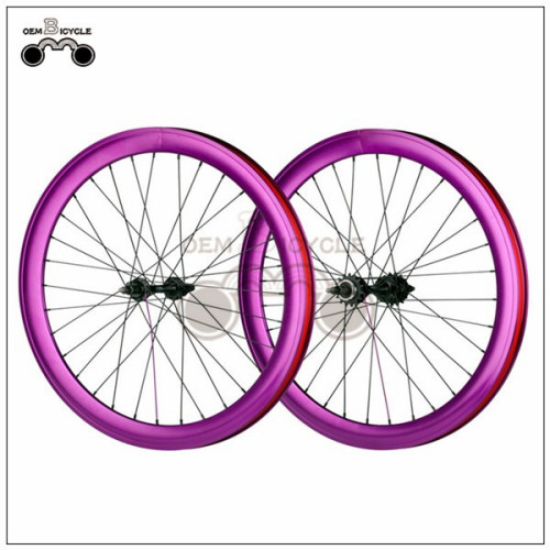 700C 40mm fix double-walled aluminum wheelset