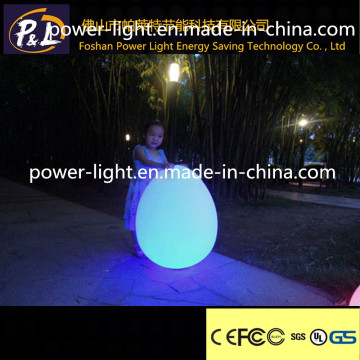 Cordless Plastic Glowing LED Egg Floor Lamp