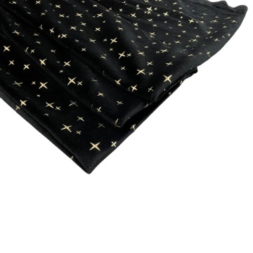 Factory Supply Star Pattern Dubai Polyester Garment Clothing Velour Fabrics Velvet