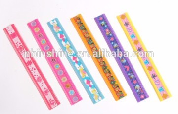 30cm plastic ruler with sticker , plastic ruler , promotion ruler