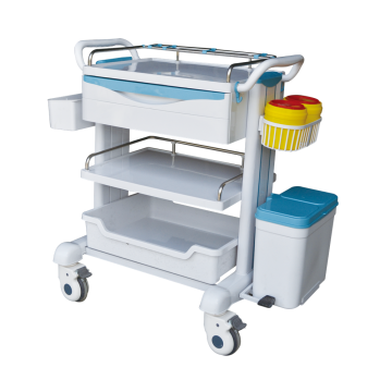 Carrello per cure ospedaliere Carrello di cura della mano in plastica ABS