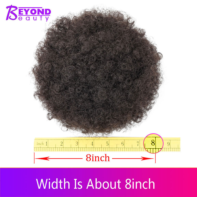 8inch Afro Puff Synthetic Hair Bun Chignon Hairpiece Drawstring Ponytail Kinky Curly Chignon Afro