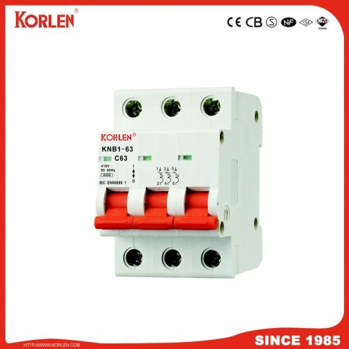 Nuovo tipo KNB1-63 Mini Circuit Breaker 1-63A MCB