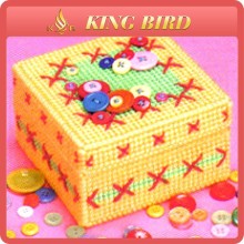 jewelry treasure box with soft yarn crochet box for jewelry