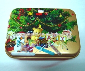 Cheap Plastic Rectangular Candy Box For Christmas