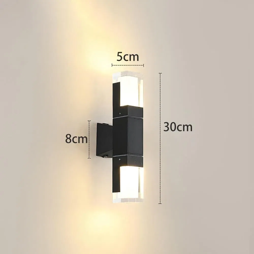 Elegant Outdoor Wall Sconce with Waterproof Design for Year-Round Use Lamp