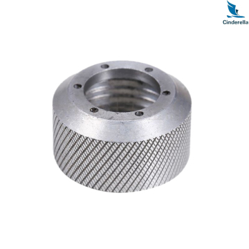 CNC Machining Knurled Internal Threaded Cap Nut