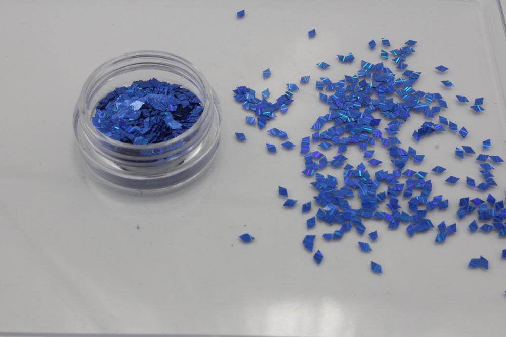 Hot selling!3D polyester laser glitter flake for nail art, make up,cloth decoration, ornament for all festival etc