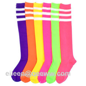 2016 Yhao custom wholesale women cotton thigh high solid color stocking socks