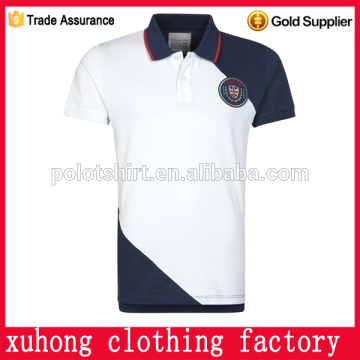 Top style solid cotton casual slim custom club polo shirt