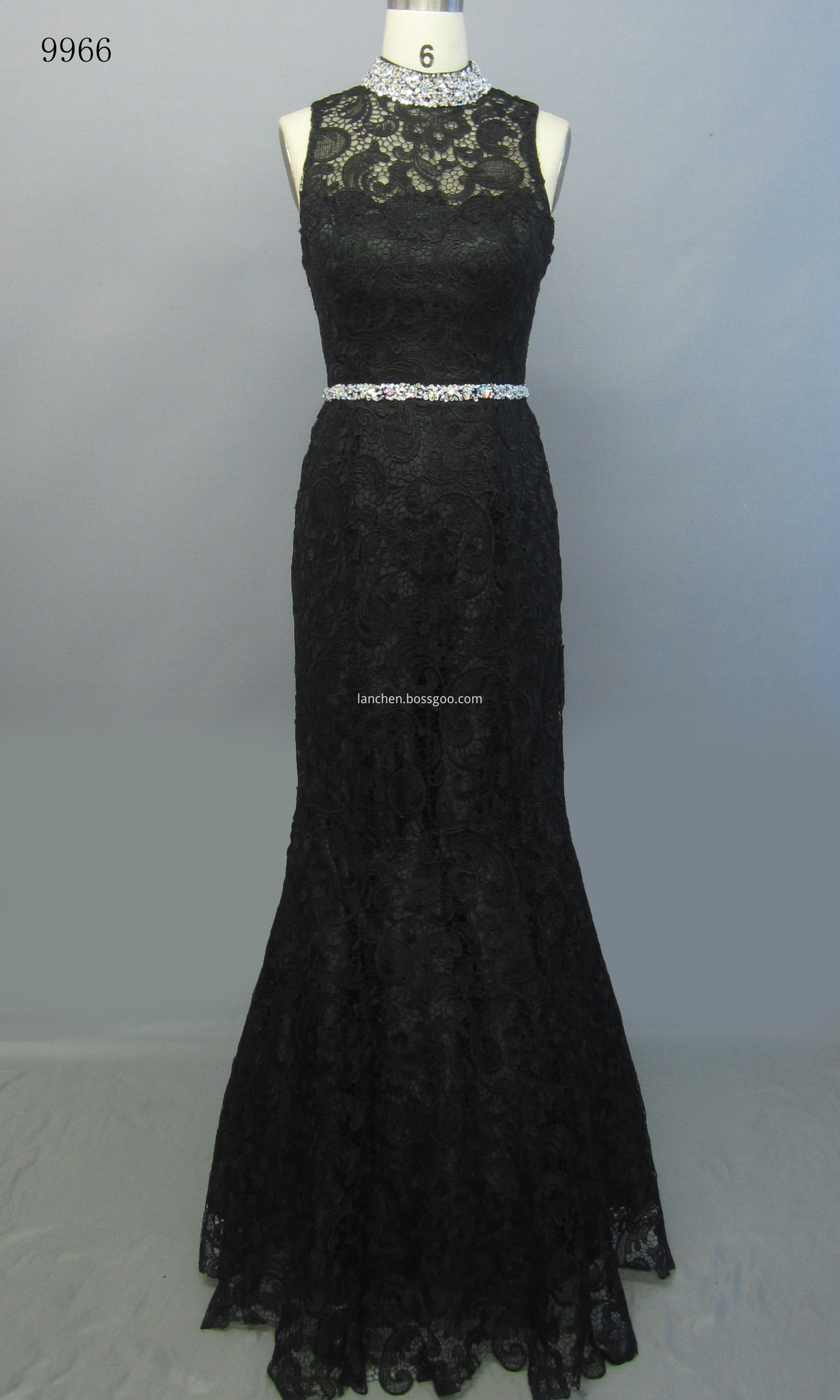 Casual Vintage Dress BLACK