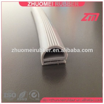 Silicone extruded rubber seal