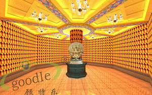 Thousands of buddha wall