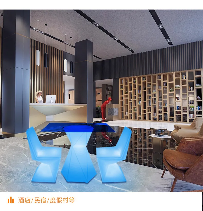 Elegant Luminous LED Outdoor Dining Set for Cozy Balconies