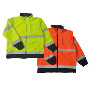 100% Polyester  fleece safety jacket