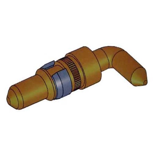 Coaxiale D-Sub-connector Mannelijke voedingscontacten Rechte hoek