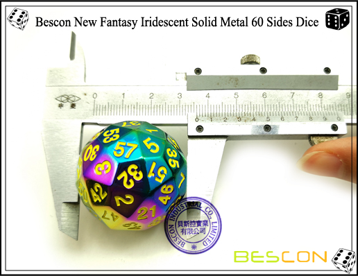 Bescon New Fantasy Iridescent Solid Metall 60 Seiten Dice-5 Bescon New Fantasy Iridescent Solid Metal 60 Sides Dice-5