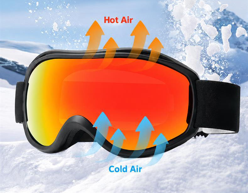 Anti-Fog Sports Goggles with HD PC Lens ME2186-Anti-Fog Ventilation Anti-Fog Sports Goggles with HD PC Lens ME2186-Anti-Fog Ventilation