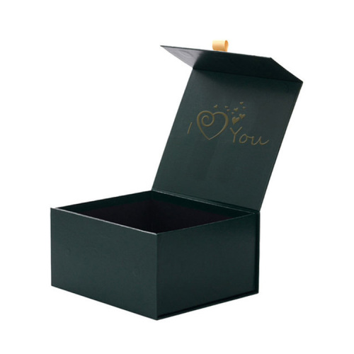 Profumo logo personalizzato Packaging di carta nera di lusso