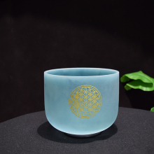[Discount]Q're Alchemy Lapis Lazuli Crystal Singing Bowl With Flower Of Life