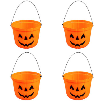 Wholesale LED Illuminated Plastic Pumpkins: Perfect Halloween Candy Baskets and Decorations