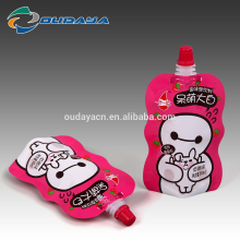 Package Stand Up Strawberry Juice Pouch with Spout