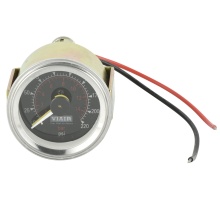 VIAIR Dual Needle Air Pressure Gauge, 220psi, 2\" Black Face - 90080