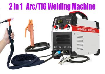 Tig Welder 110V 220V Power TIG250 Pulse Tig Arc 2 in 1 Professional Tig Argon Gas Welding Tig Welding Machine