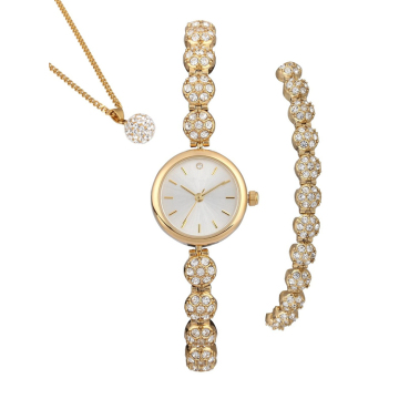 Woman Watch Gift Set Stone Watch Bracelet Necklace