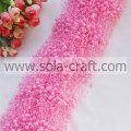 3+8MM Size Pink Plastic Pearl Garland Link for the walls,windows and doorways of home decoration