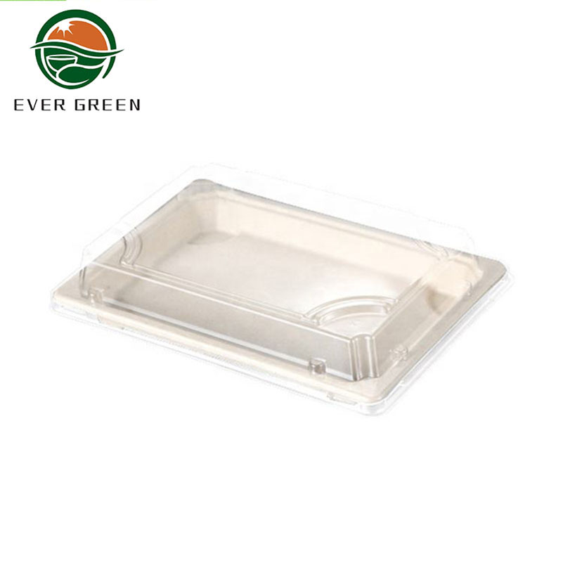 Food Biodegradable Takeaway To Go Paper Sushi Box/Plate