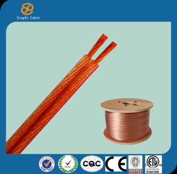 bulk speaker cable/transparent speaker cable /cable and wire/CCA speaker cable