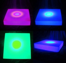 Removable RGB LED Brick Dance Floor for Club - Rechargeable and Reversible" 

However, if you're looking for a more concise title that captures the key features:

"Rechargeable Removable RGB LED Dance Floor for Clubs