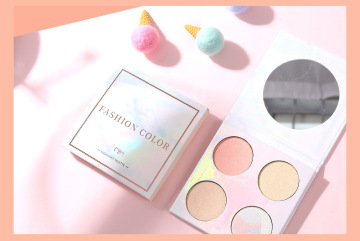 Marble four-color highlight eye shadow tray