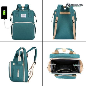 Upgraded Portable Crib and Multi-Functional Mommy Bag