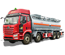 FAW 8*4 20 Tons Vitriol Corrosive Goods Tank