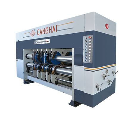Canghai double color flexo printing die cutting slotting machine