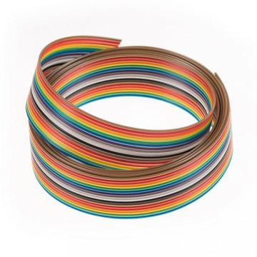 Colorful flat electronic wire/ rainbow cable from china