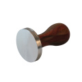 wooden handle coffee tamper press