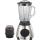 Stainless steel blender with glass jar