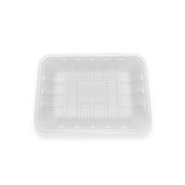 500ml Biodegradable Corn Starch Disposable Food Serving Tray
