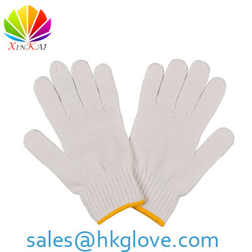 7 gauge bleach white heavy weight cotton glove HKA1158